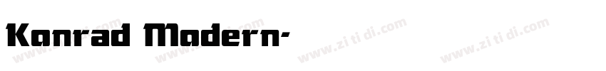 Konrad Modern字体转换